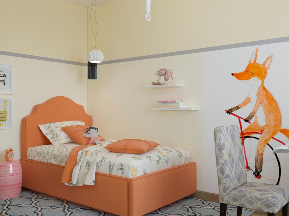 Квартира для семьи "Из трешки в четырехкомнатную". 3 D визуализация.