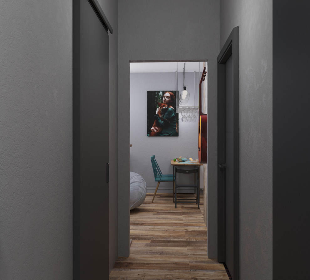 Квартира в стиле эклектики с элементами лофт