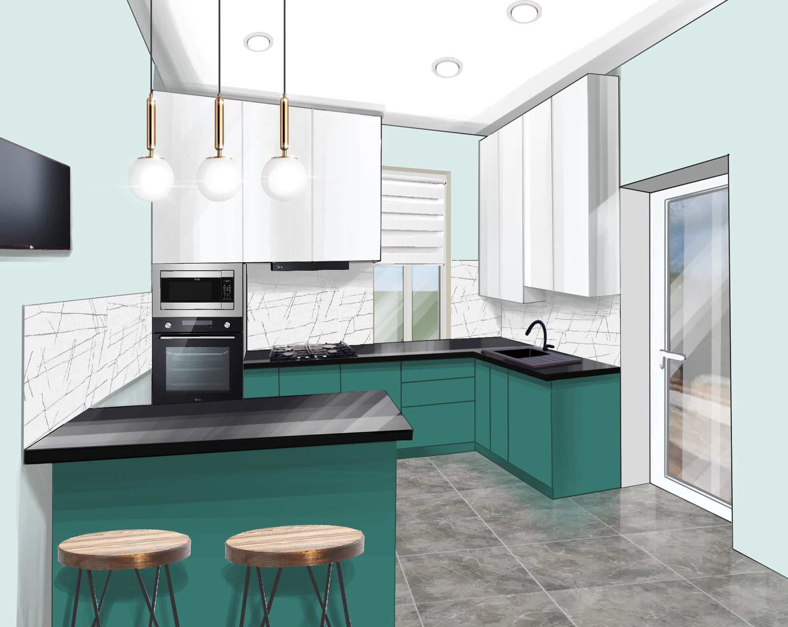 Обложка проекта: Интерьерные скетчи