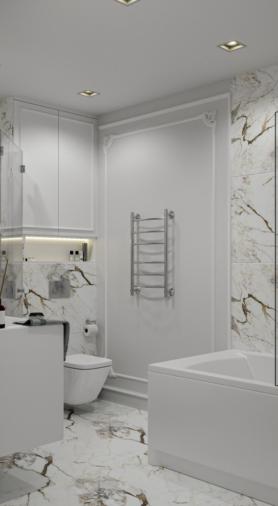 Обложка проекта: «Неоклассика в сердце Петербурга» Дизайн-проект двухкомнатной квартиры