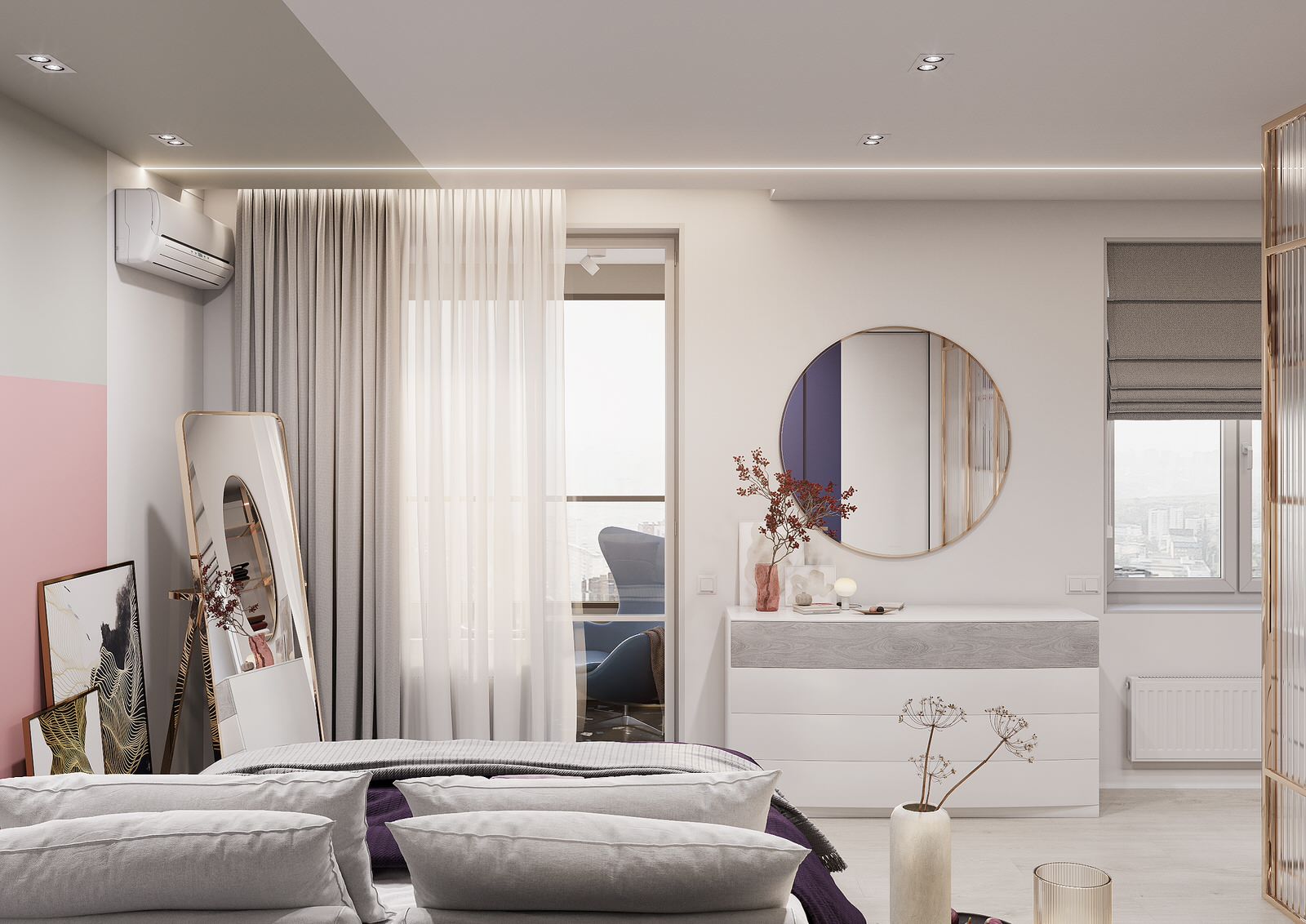 Дизайн-проект яркой квартиры 65 кв.м в современном стиле