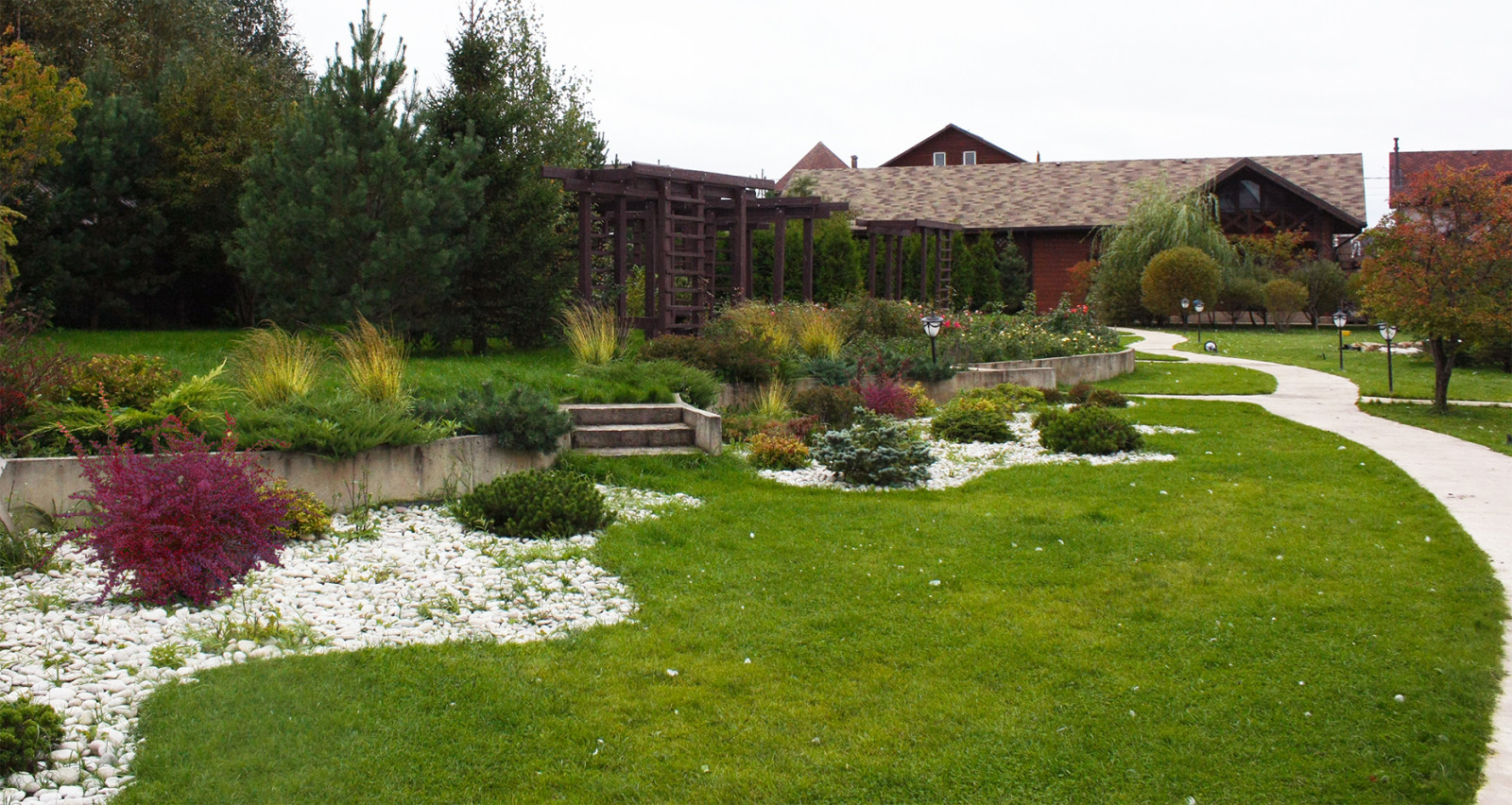 Ландшафтный дизайн большого участка