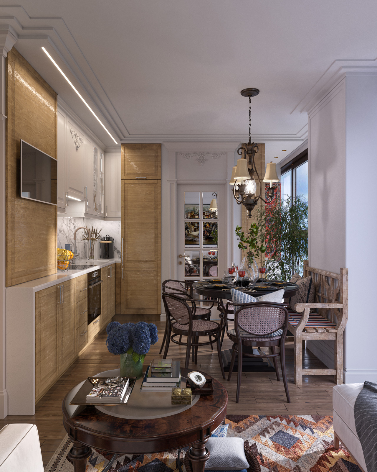 апартаменты на первой линии, с национальным характером