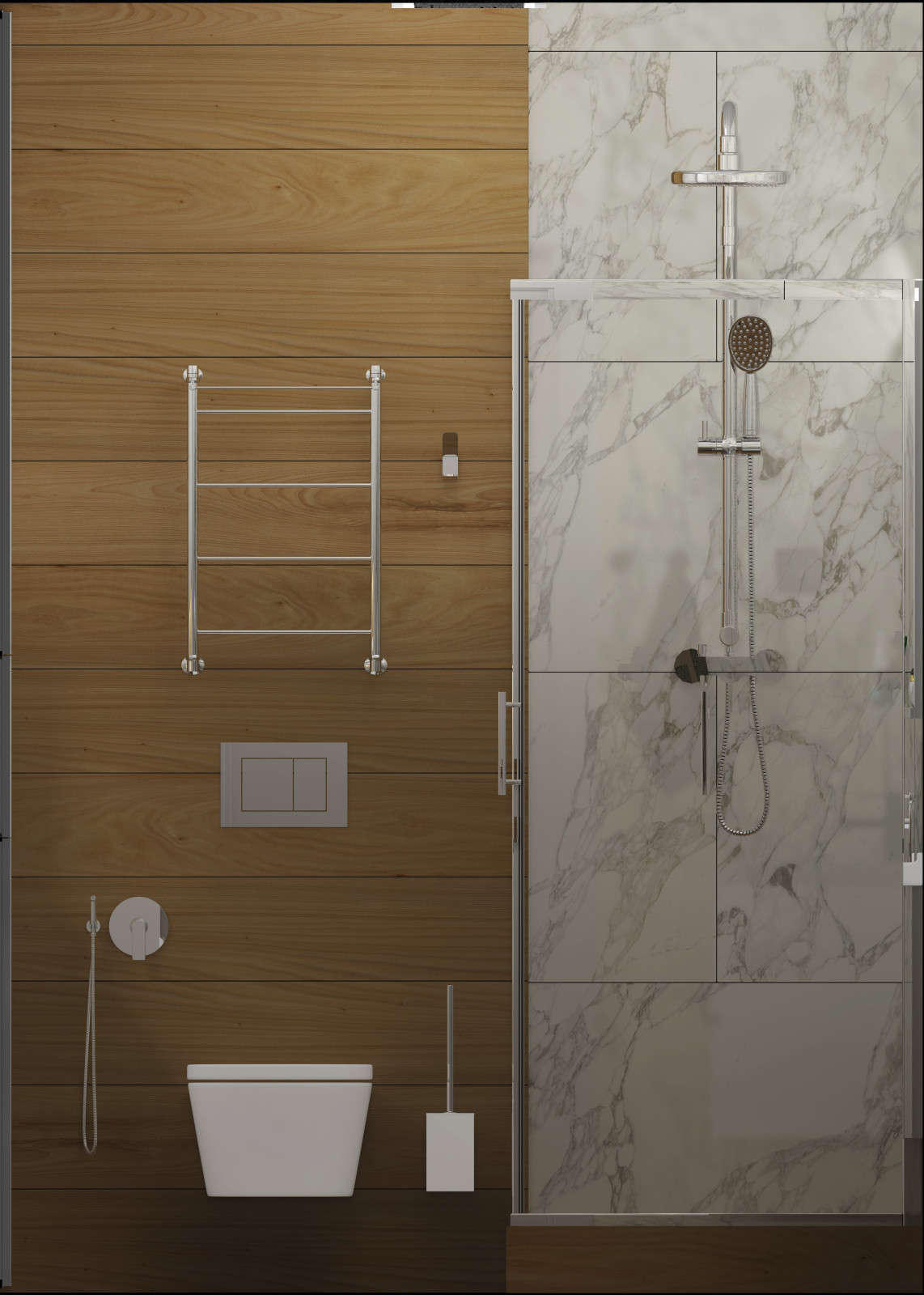 Визуализация санузла для заказчицы в Г.Санкт - Петербург.