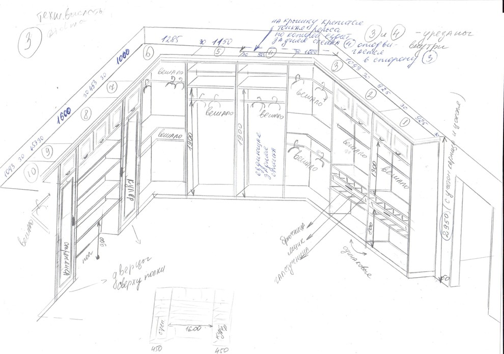 Проект гардеробной