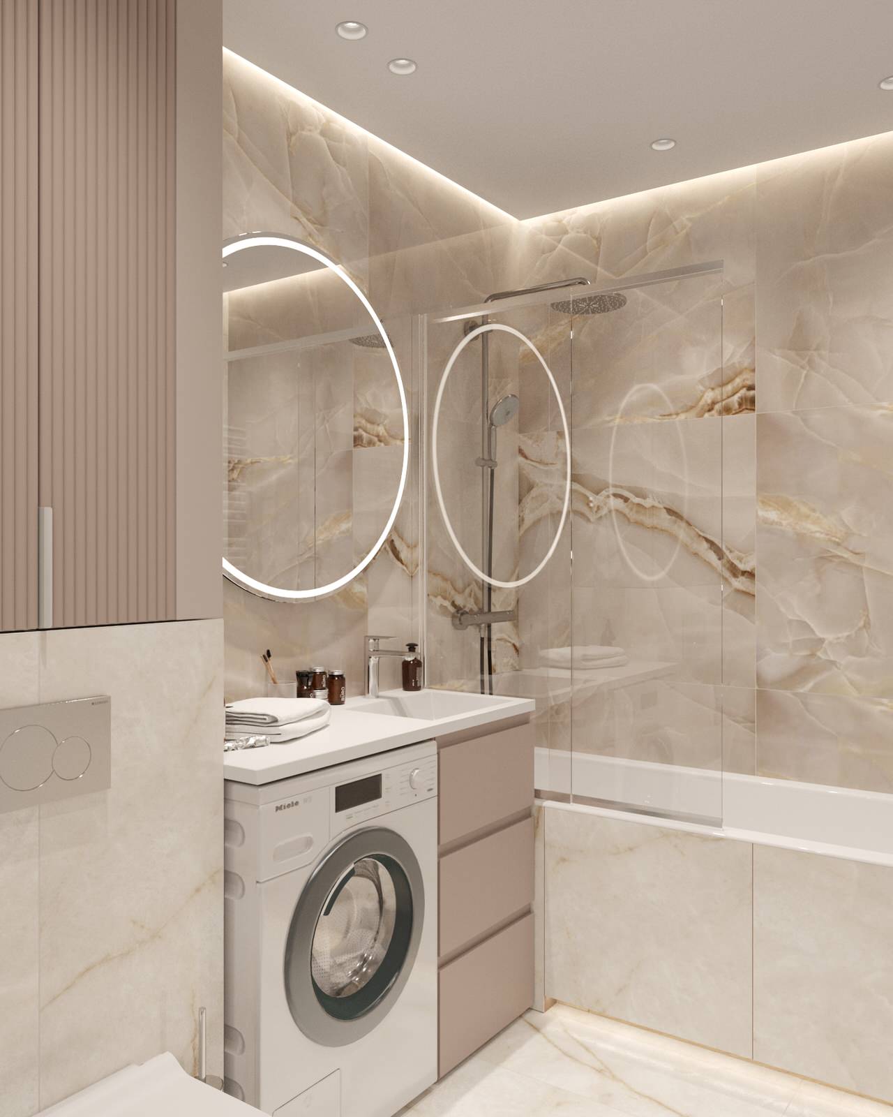 Дизайн квартиры в ЖК «Солярис» с большой лоджией