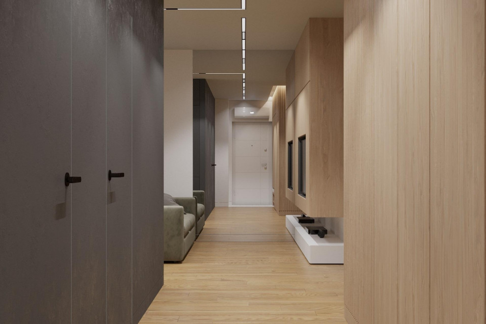 Прихожая с видом на гостиную