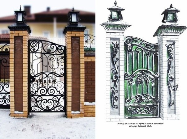 Ворота Кованные