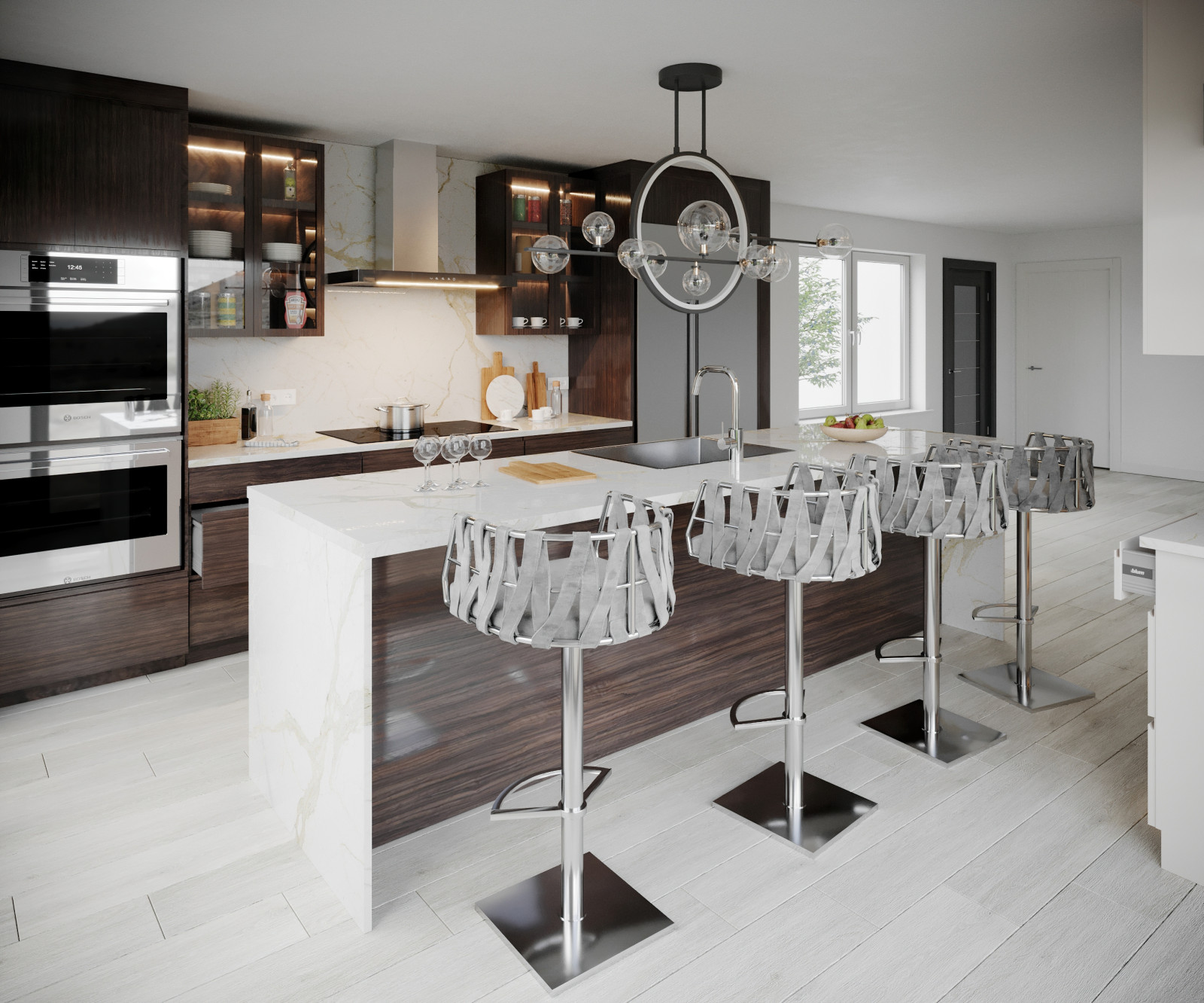 Kitchen Interior Rendering