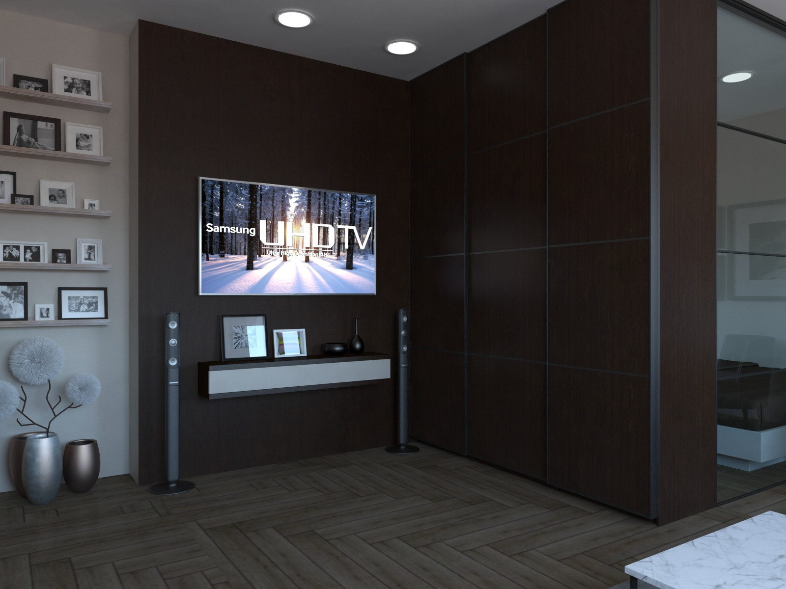 Интерьер студии в ЖК "Резидент парк"