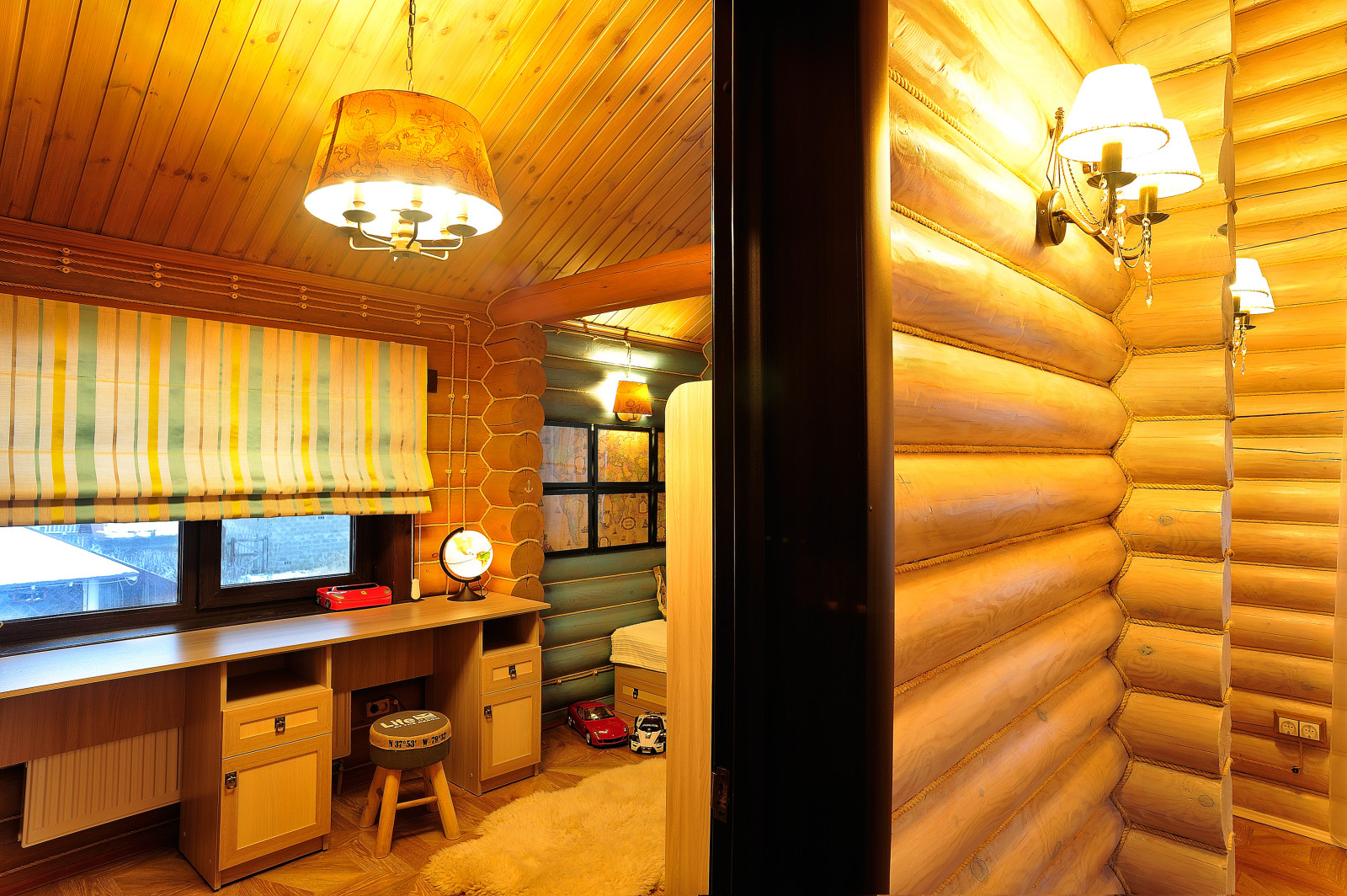 Бревенчатый дом для гостей