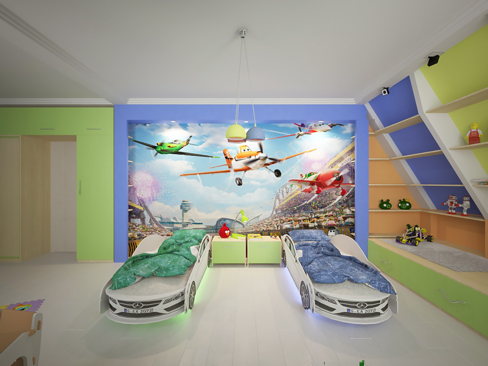 Дом семьи с тремя детьми