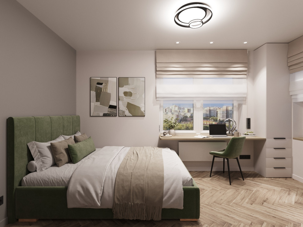 Дизайн-проект - Евротрешка 66 м2 для молодой многодетной семьи