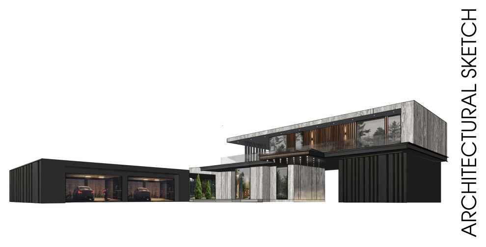 Обложка проекта: Комплекс архитектуры индивидуальных жилых домов Юрский Период