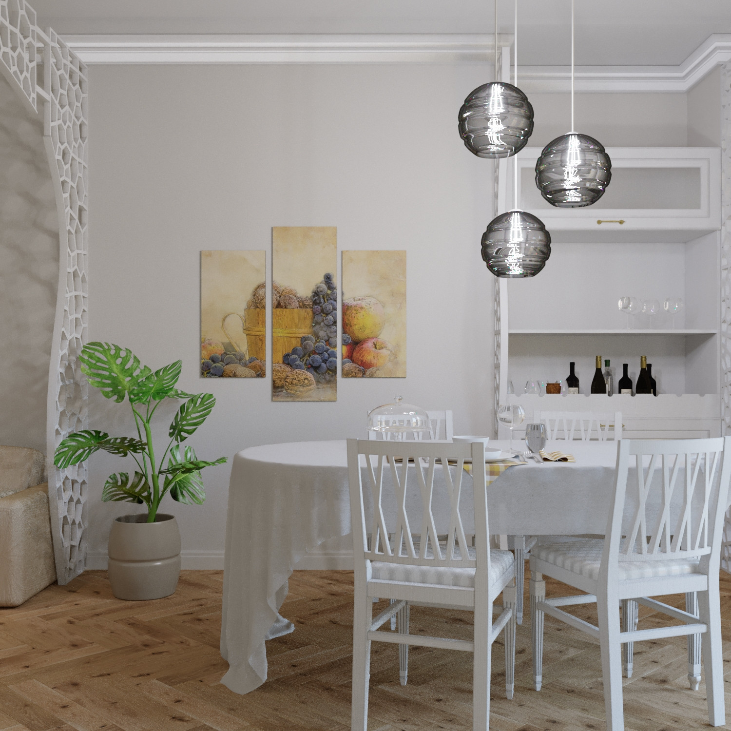 Вид от кухонной стенки