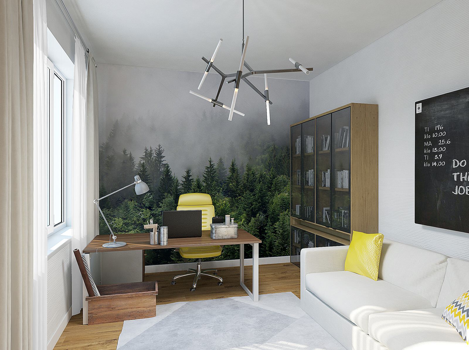 Кабинет с пейзажем