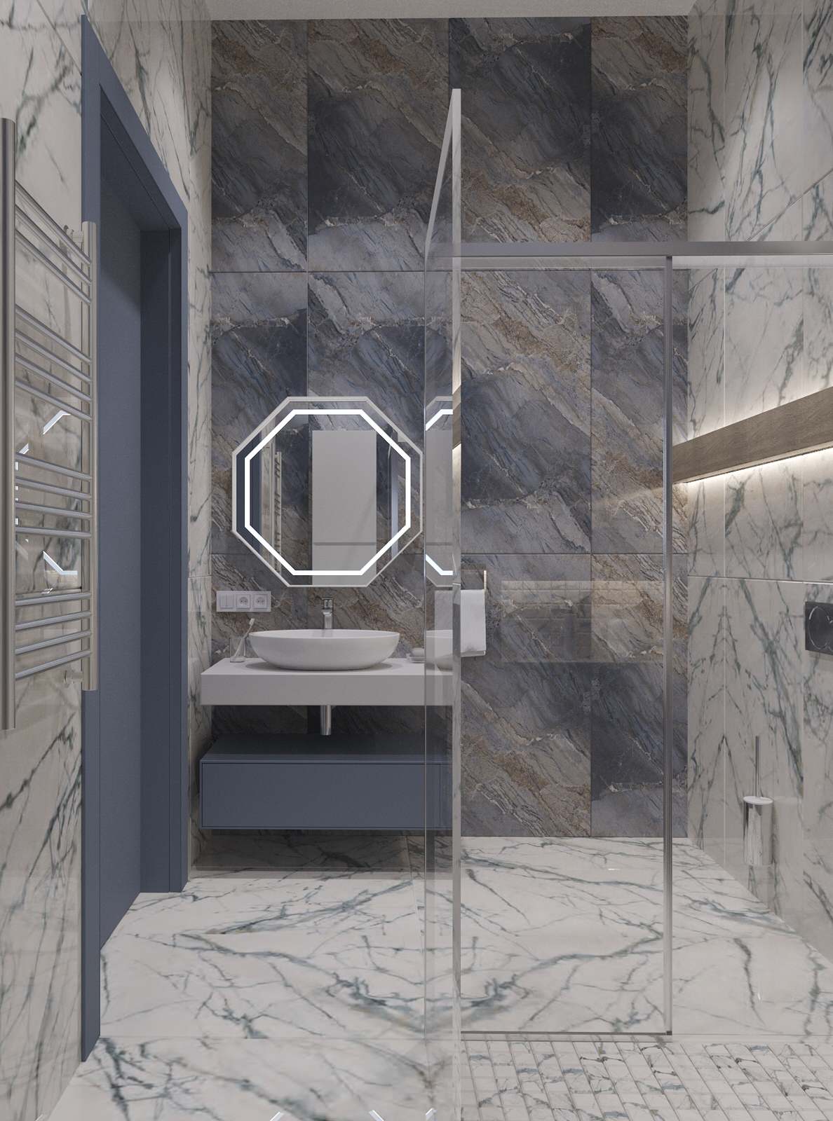 Интерьер двухэтажного загородного дома