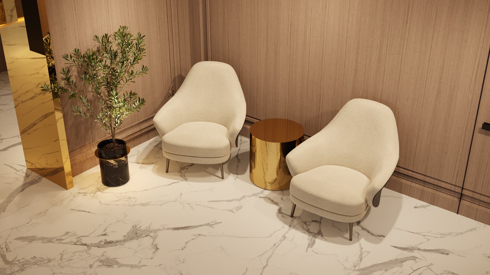 Обложка проекта: Холл отеля Golden Ring