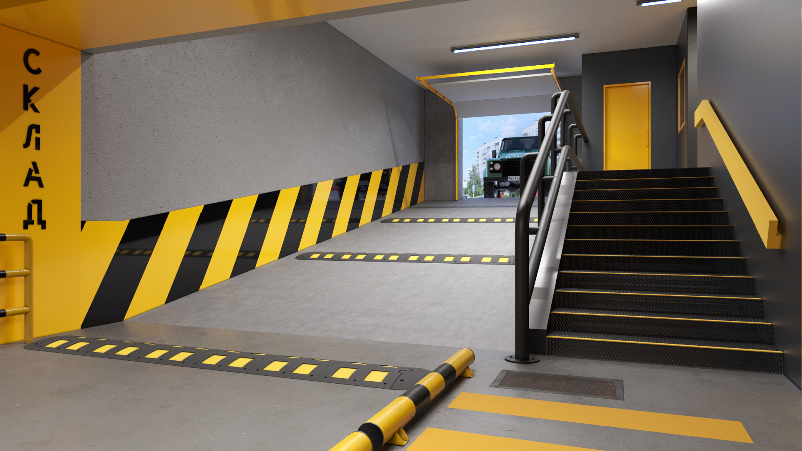 Интерьер складского помещения