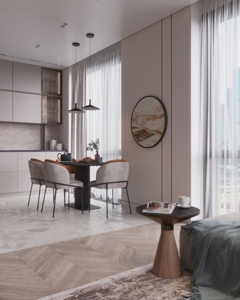 Обложка проекта: Кухня-гостиная из проекта "Песни моря"