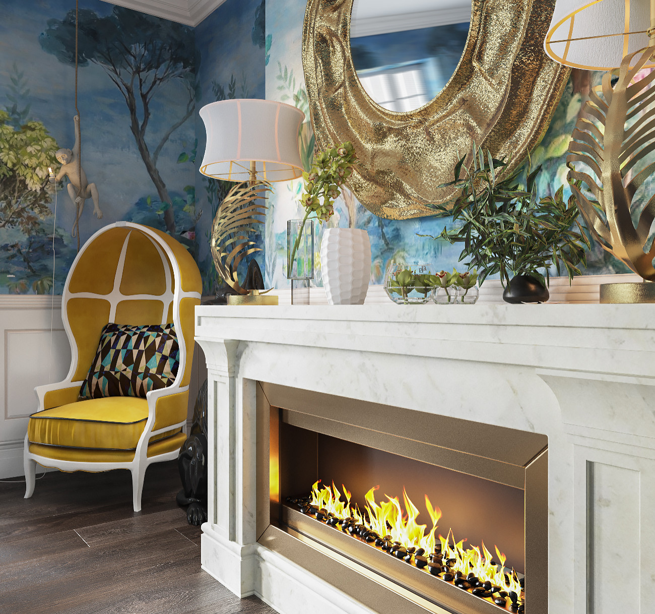 Гостиная Китч