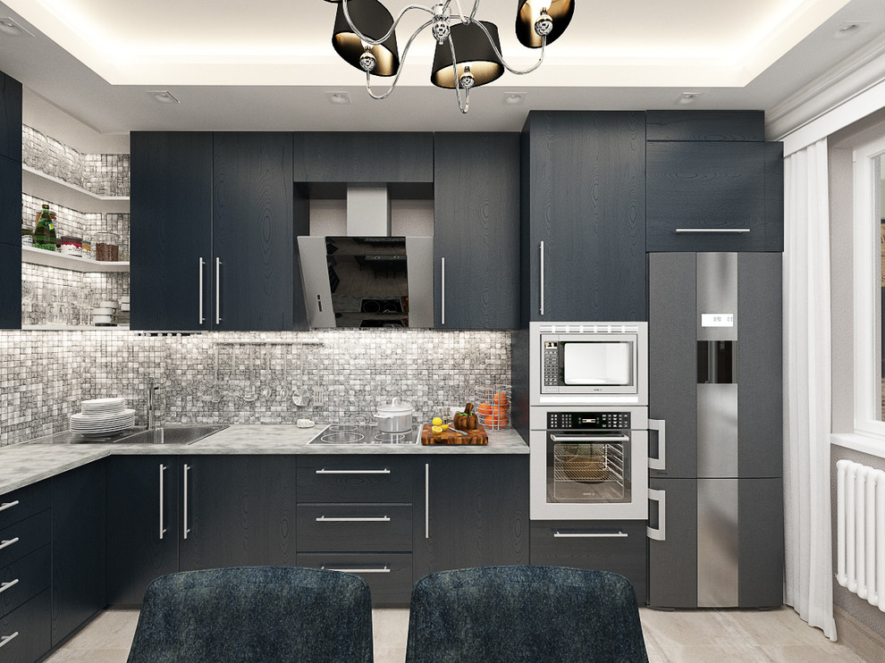 Дизайн интерьера однокомнатной квартиры.Современная класиика