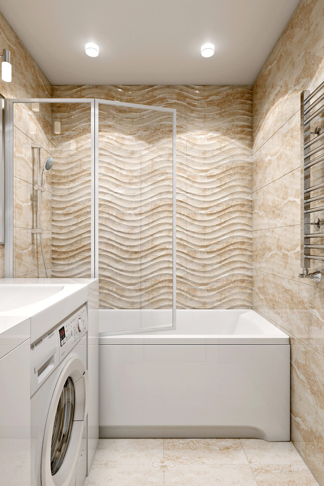 Простая и лаконичная квартира с седыми полами