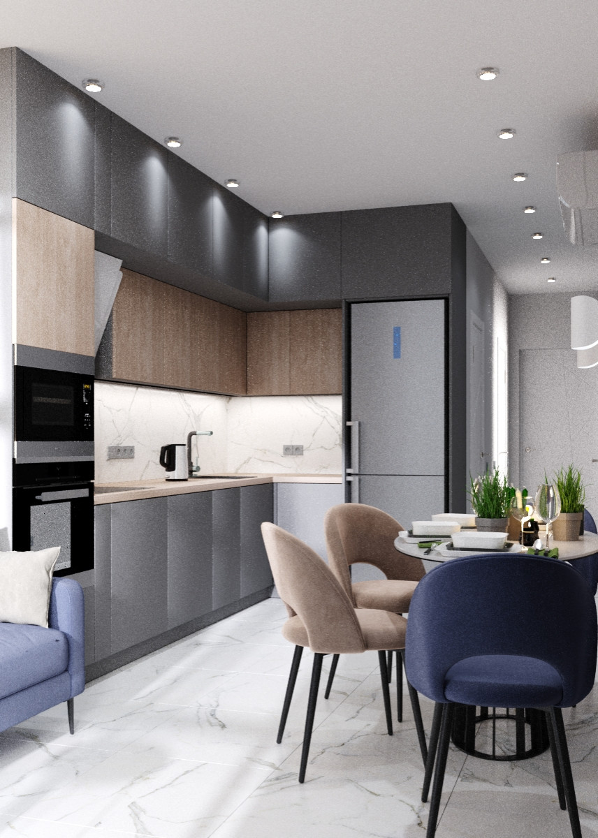 дизайн 2-ух комнатной квартиры