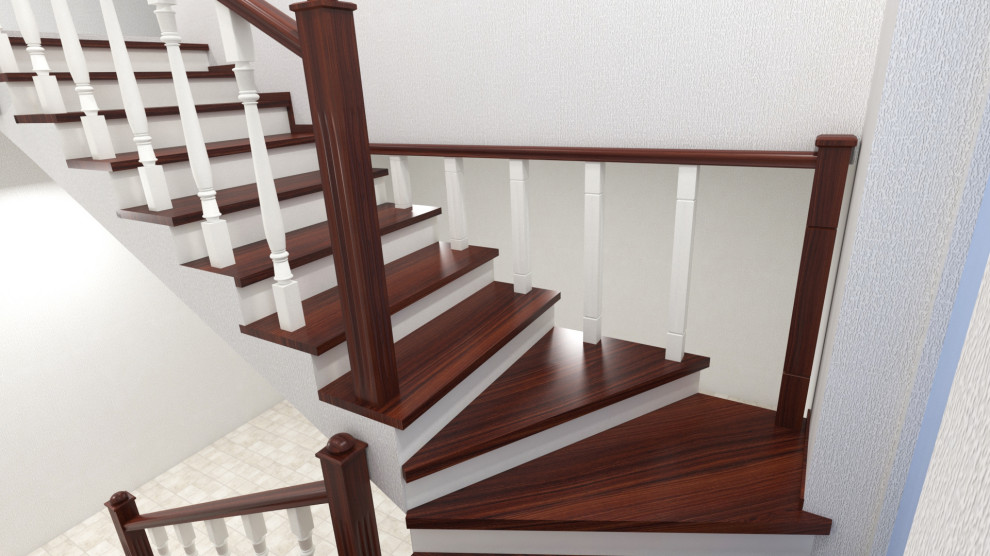 Забежная лестница на второй этаж