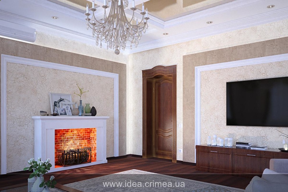 Living room in traditional style