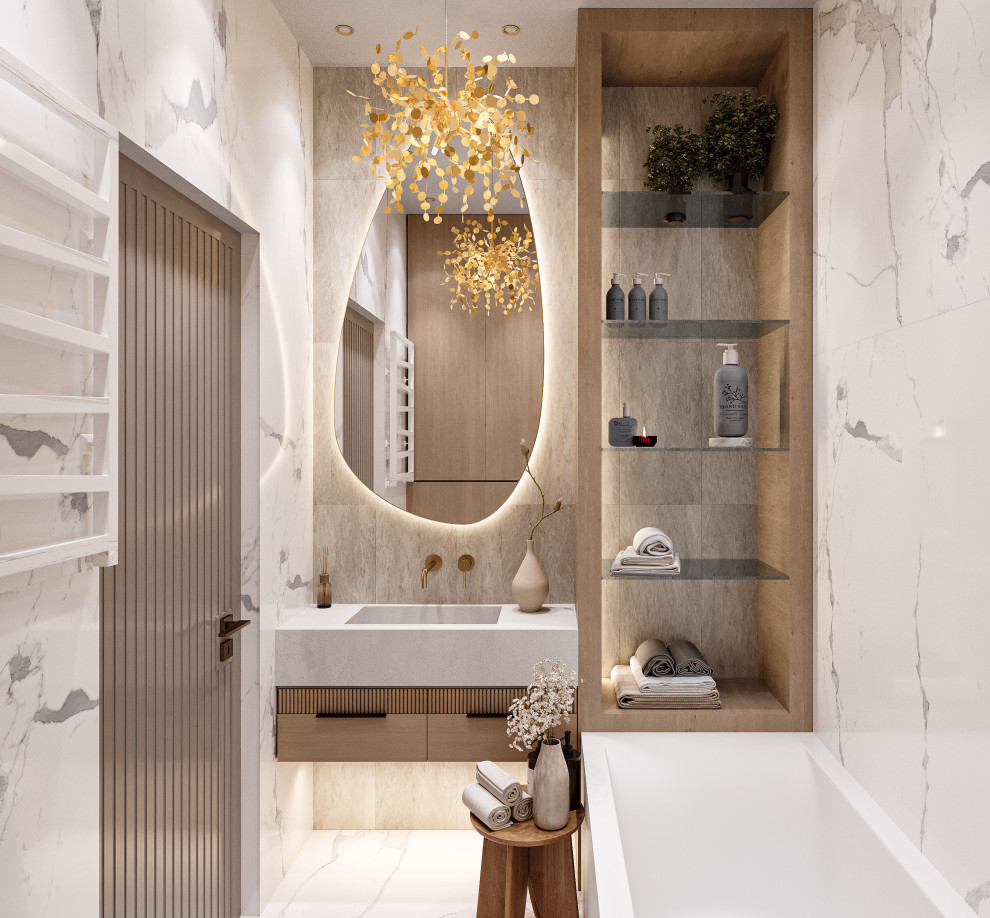 Проект 3-х комнатной квартиры THE WHITE SAVANNAH