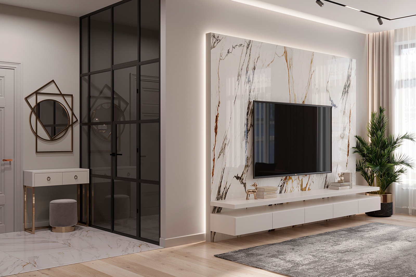 Дизайн-проект квартиры в КД «Дом Философа» 108 кв.м