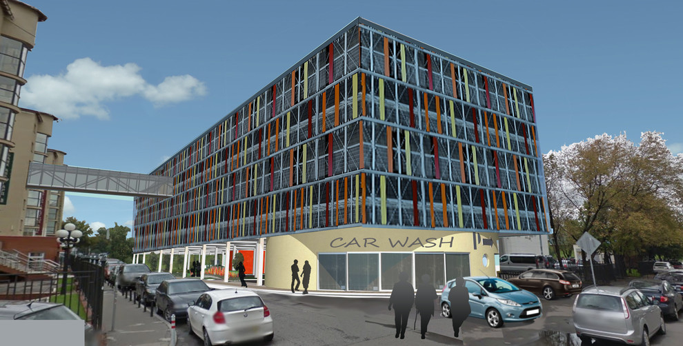 Вариант фасада "Полоски"