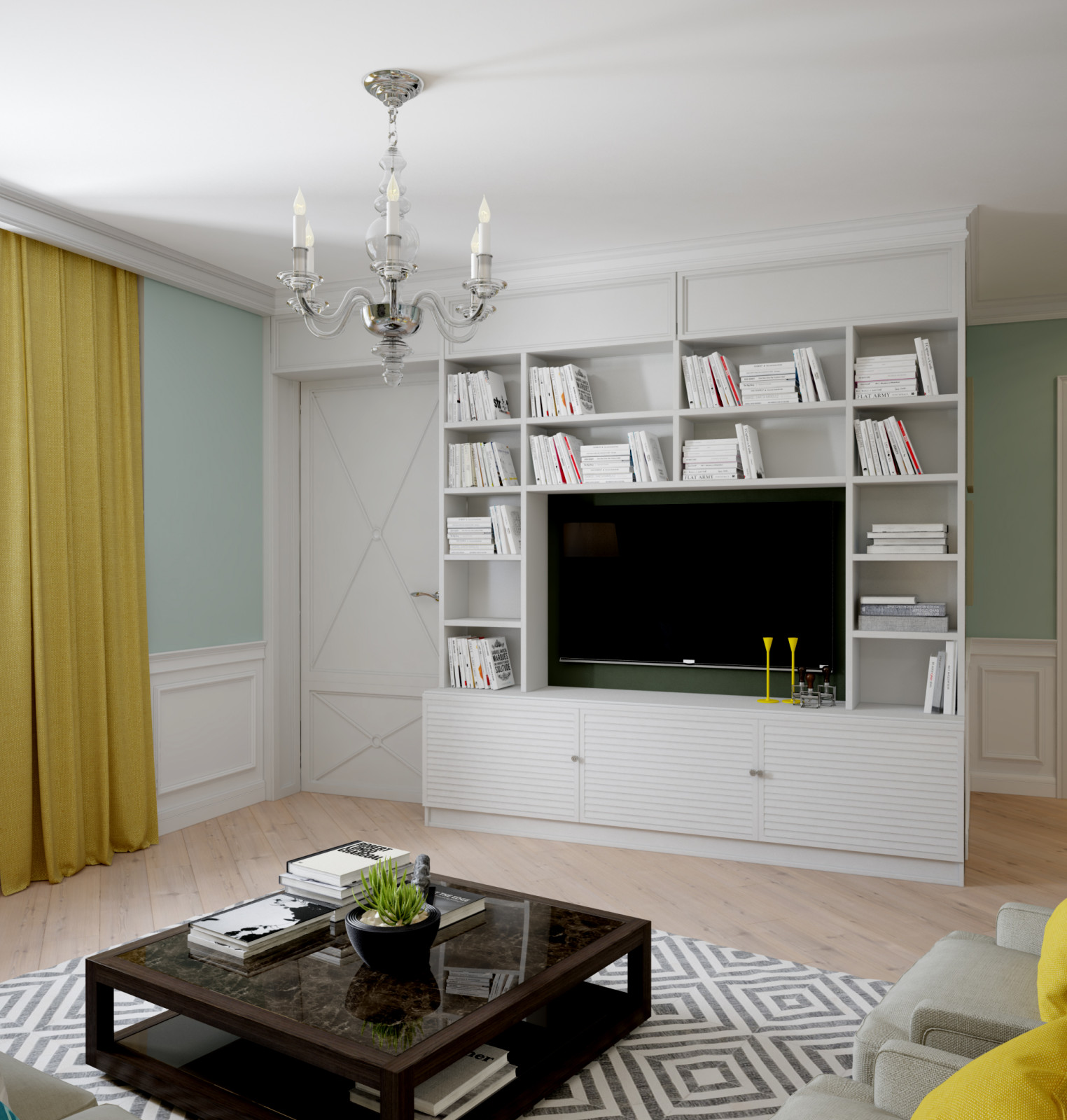 Квартира в Скандинавском стиле 130 м2