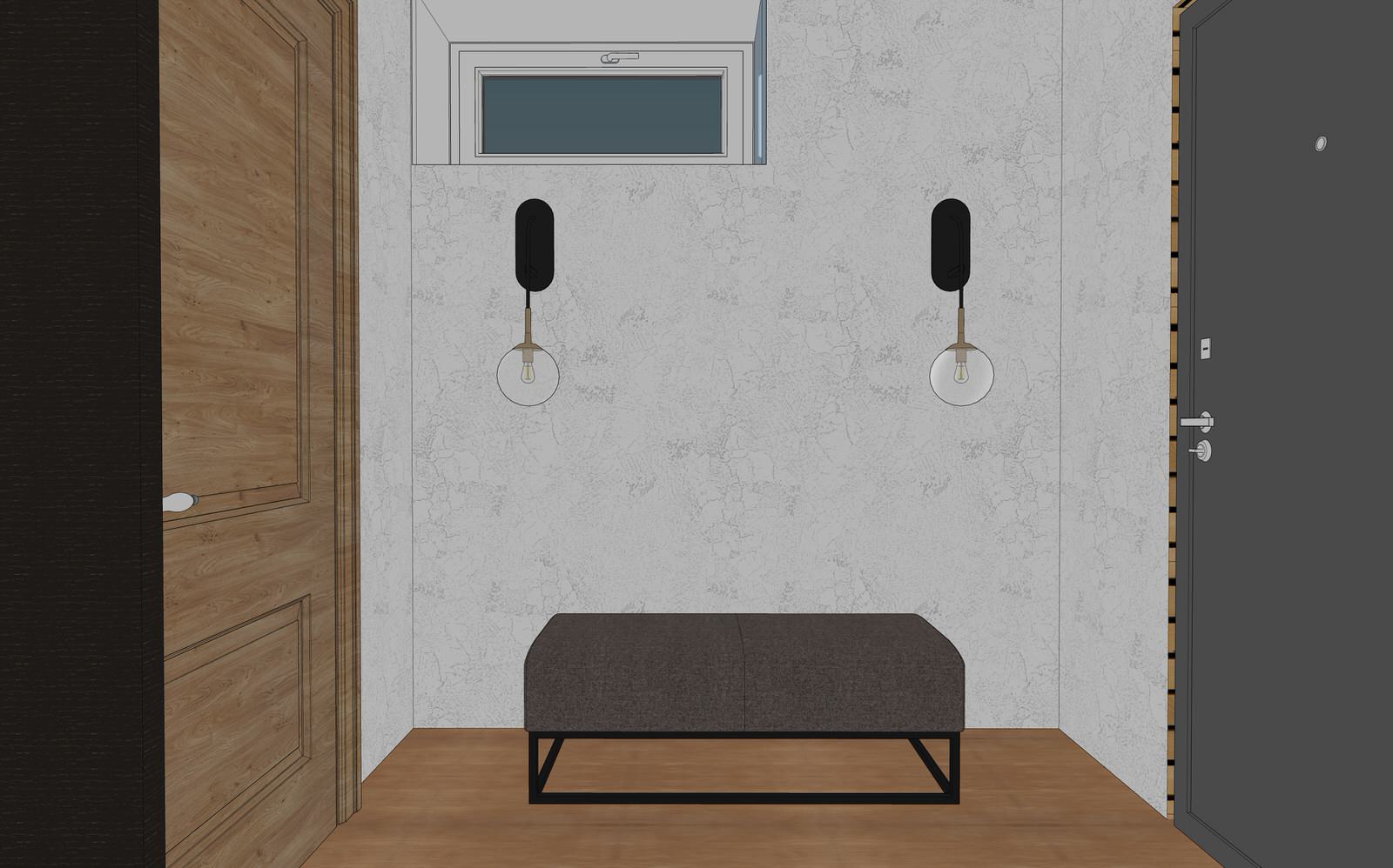 3D визуализация первого этажа дома