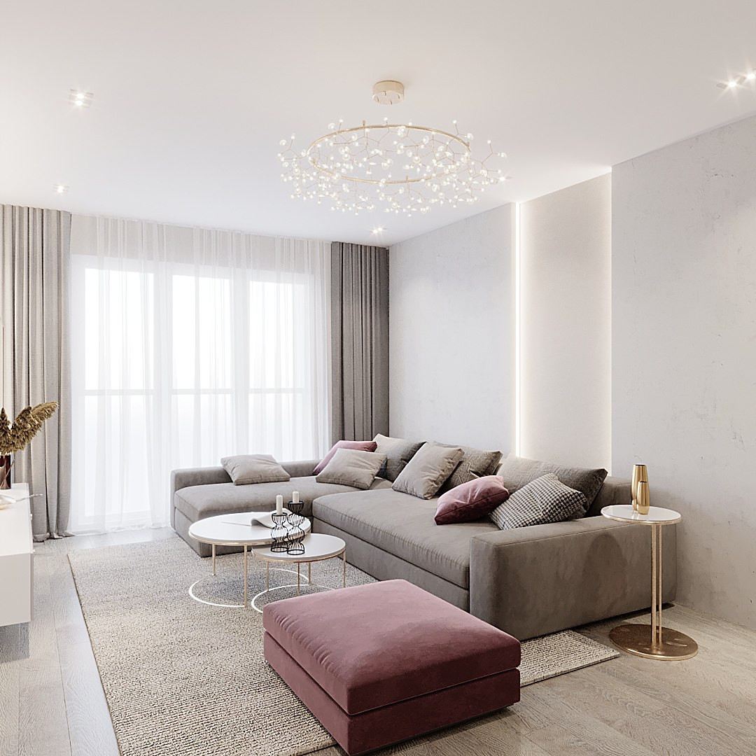 Дизайн-проект квартиры, площадью 65,9 м2 в г.Новосибирск