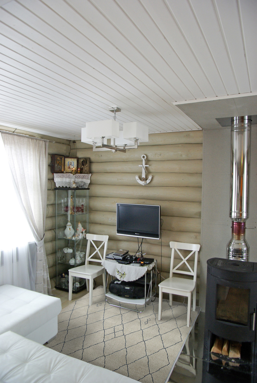 Интерьер в бревенчатом доме