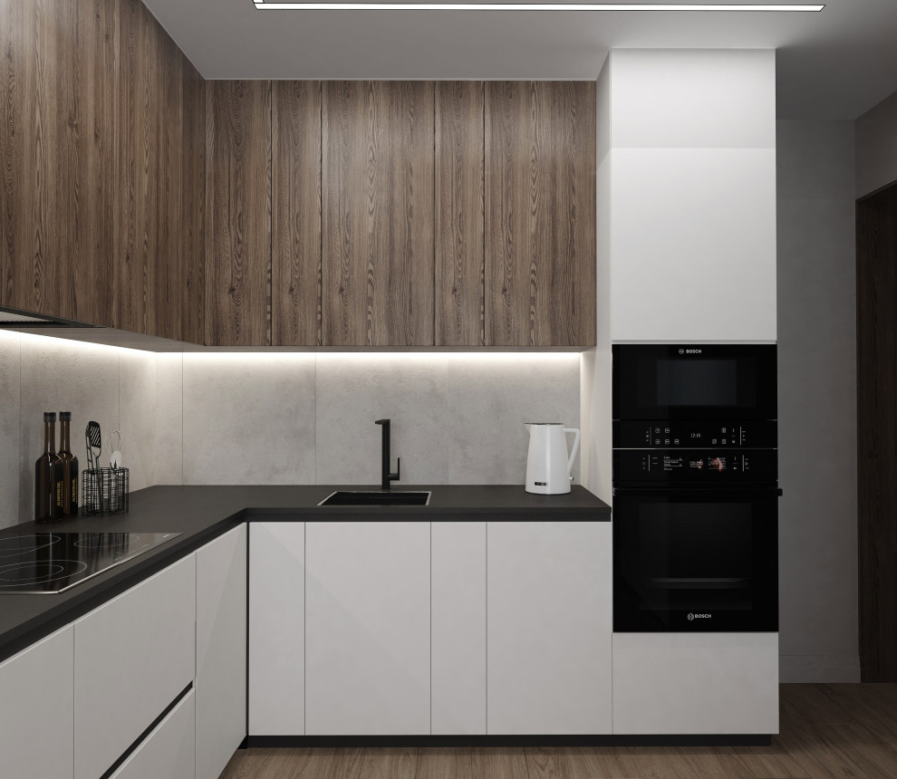 Дизайн-проект  кухни-гостиной в г . Москве