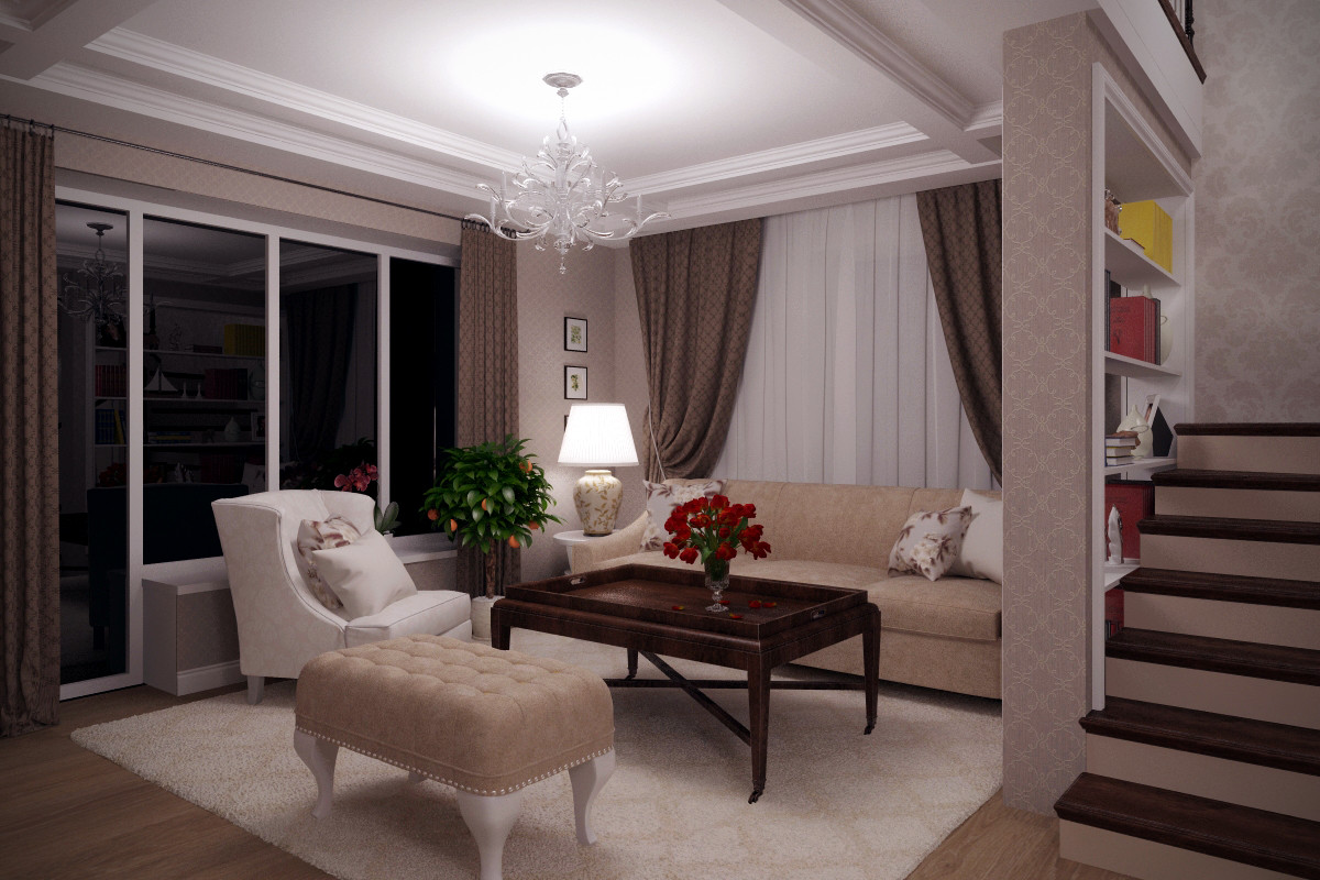 дизайн интерьера частного коттеджа в станице вешенская