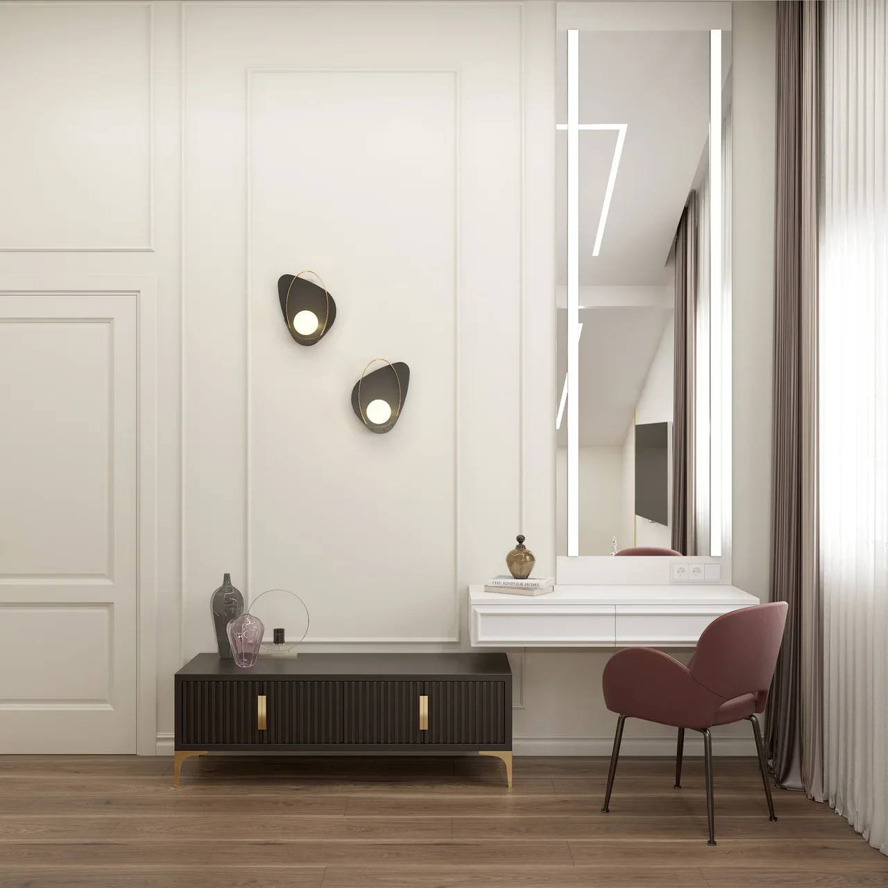 Частный дом, дизайн-проект неоклассика