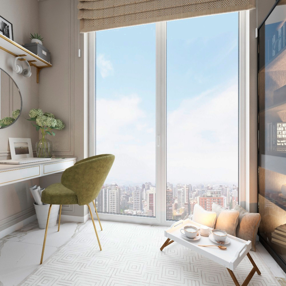 Лоджия в стиле неоклассика