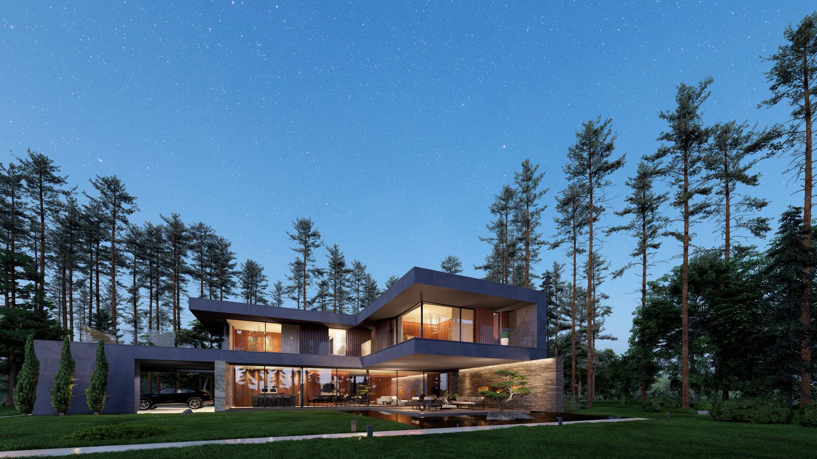 Дом с навесом