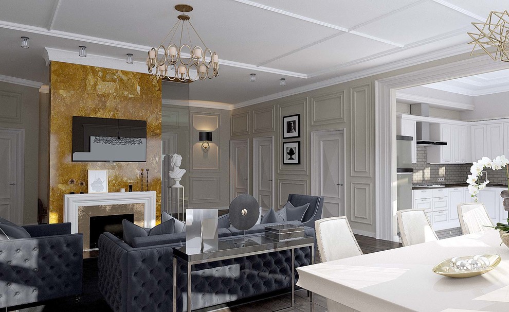 Дизайн проект дома с элементами классики