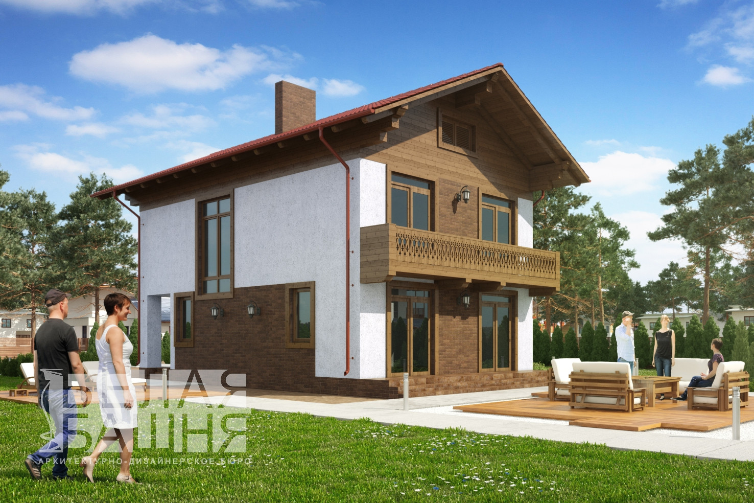 Каркасный жилой дом общей площадью 120 кв.м.