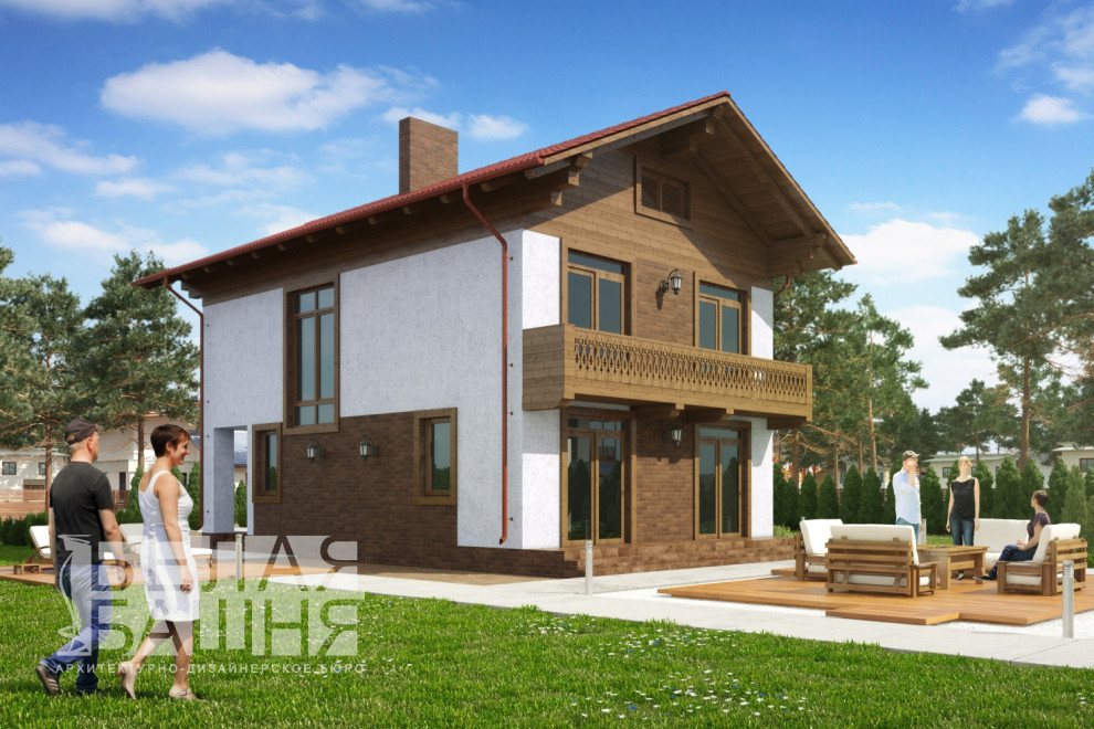 Каркасный жилой дом общей площадью 120 кв.м.