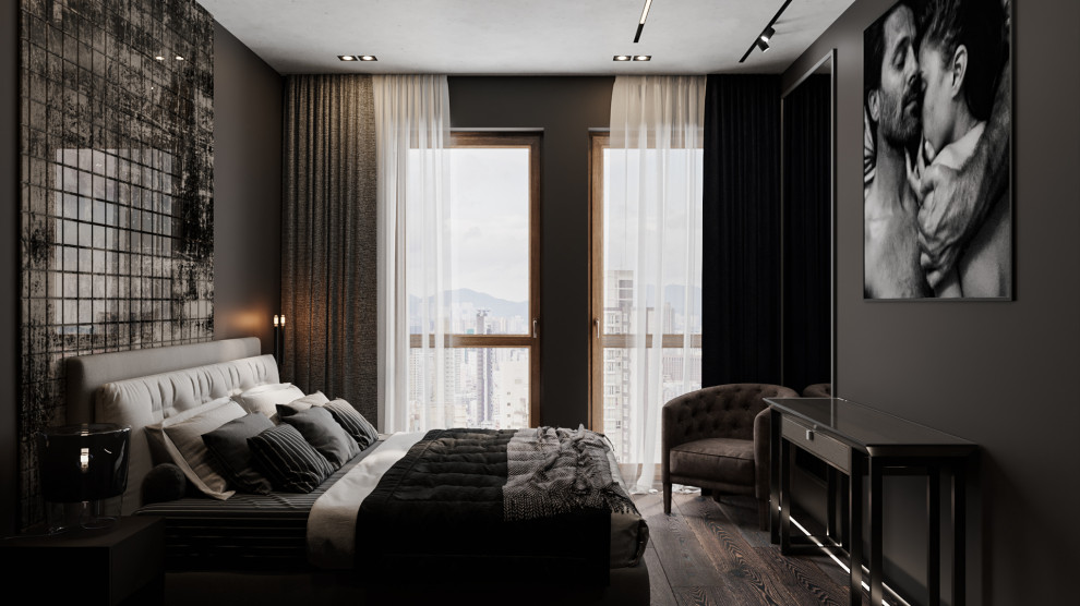 Дизайн спальни и сан узлов