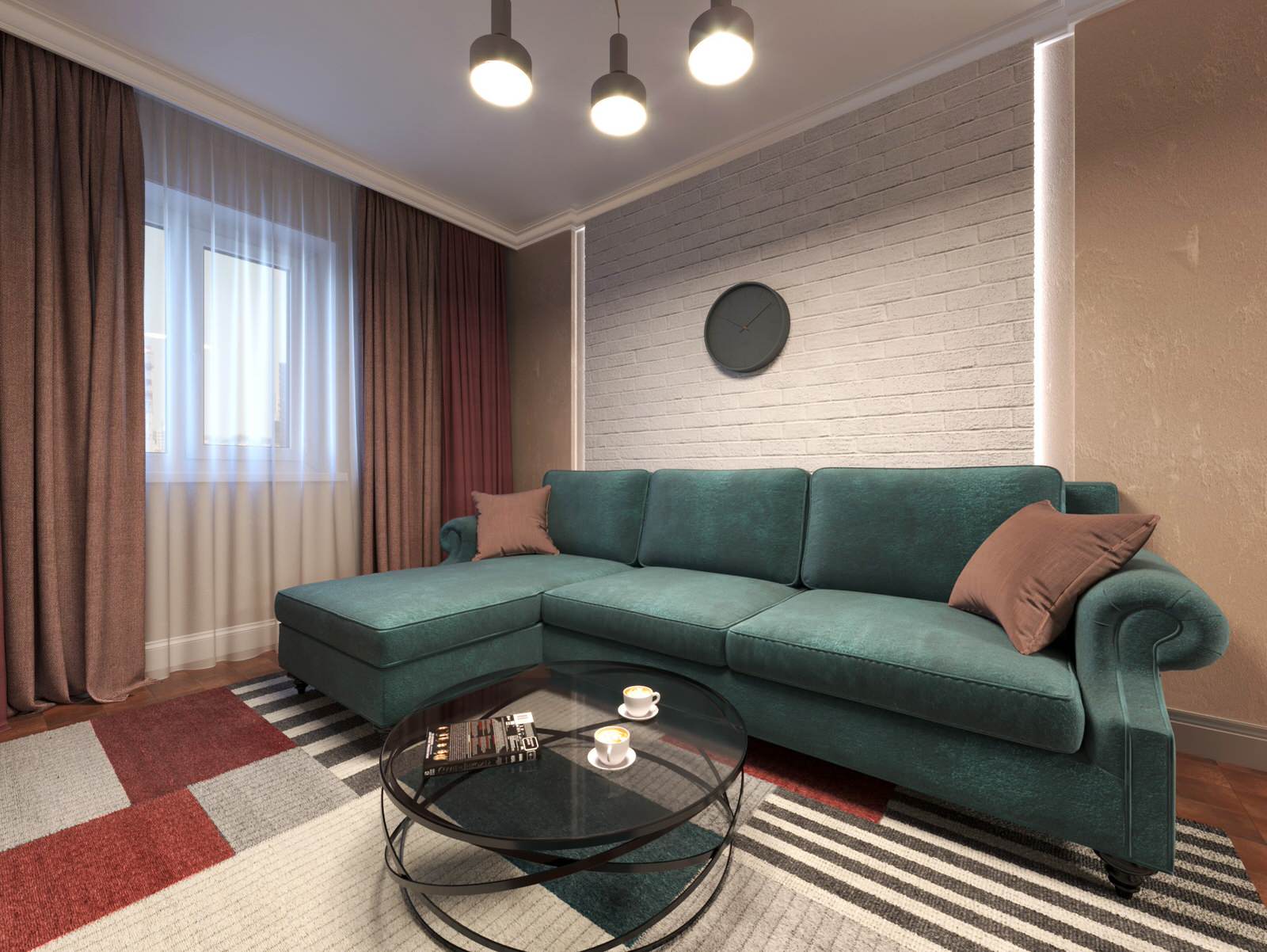 Кухня - гостиная в загородном доме. Прованс/современная классика