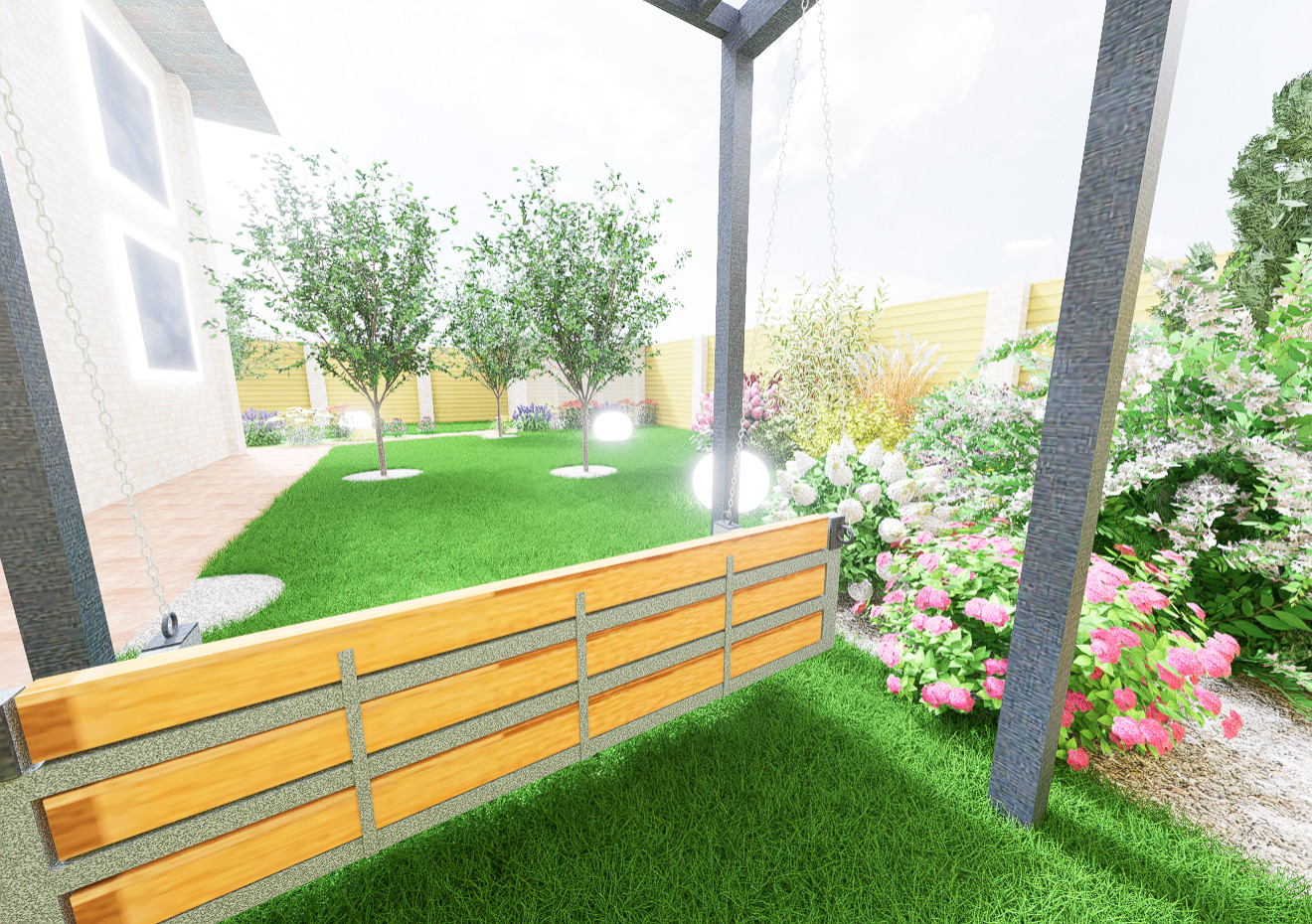 Дизайн участка в Лобне