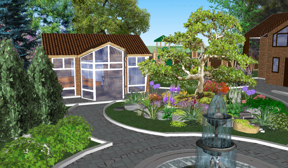 ландшафтный дизайн для частного дома