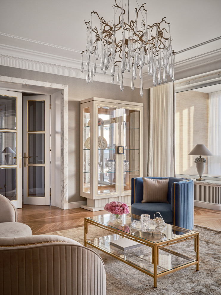 Дизайн квартиры в Классическом стиле на ул Бронная 105 кв.м, г.Москва